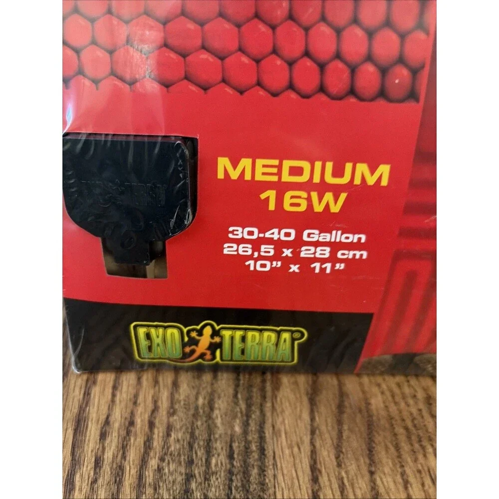Exo Terra Heat Mat Terrarium Substrate Heater 16 Watt 30-40 Gallon, 10”x11”